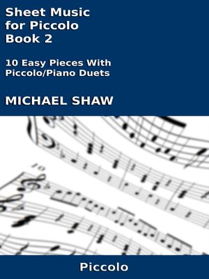 cover image of Sheet Music for Piccolo